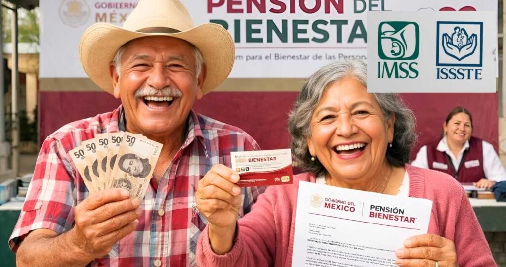 Adultos mayores enero 2026 fechas oficiales de cobro en Pensión Bienestar IMSS e ISSSTE