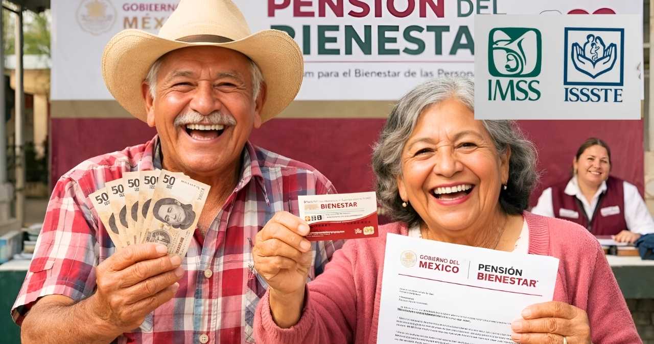 Adultos mayores enero 2026 fechas oficiales de cobro en Pensión Bienestar IMSS e ISSSTE