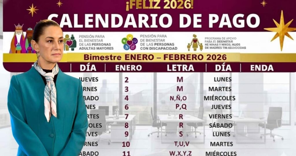Pensiones 2026 en México calendario de pagos lista de beneficiarios y depósitos programados